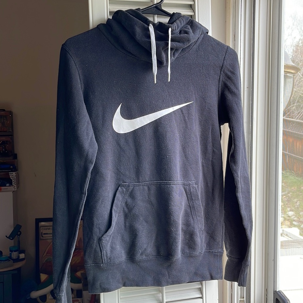 Nike Black Funnel Neck Sweater